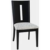 Urban Icon Slotback Dining Chair in Black & Grey (Set of 2)